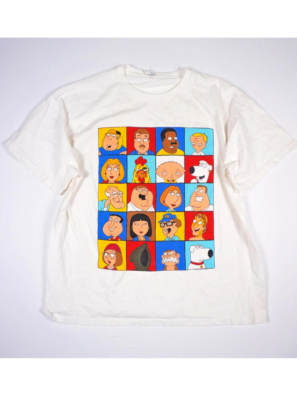 Family Guy T Shirt Adult XL 2008 Fox Cartoon Characters Graphic Promo Tee Y2K